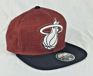Adidas NBA Miami Heat Snap Back Hat Official Team Head Wear Stickers - Picture 1 of 6