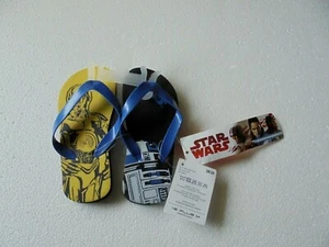 STAR WARS C-3PO TONGS POINTURE EU 28/29 NOIR ET JAUNE - Imagen 1 de 8