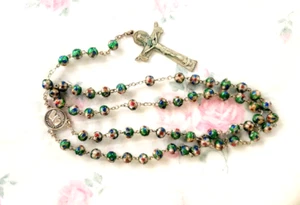 Cloisonne Rosary Beads fr. The Vatican, Rome - Picture 1 of 5