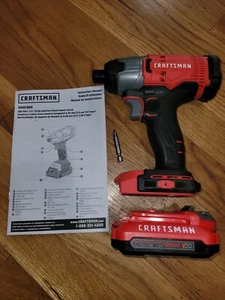 New Craftsman 20V Max 1/4" Impact Driver CMCF800 with Charger - Picture 1 of 1