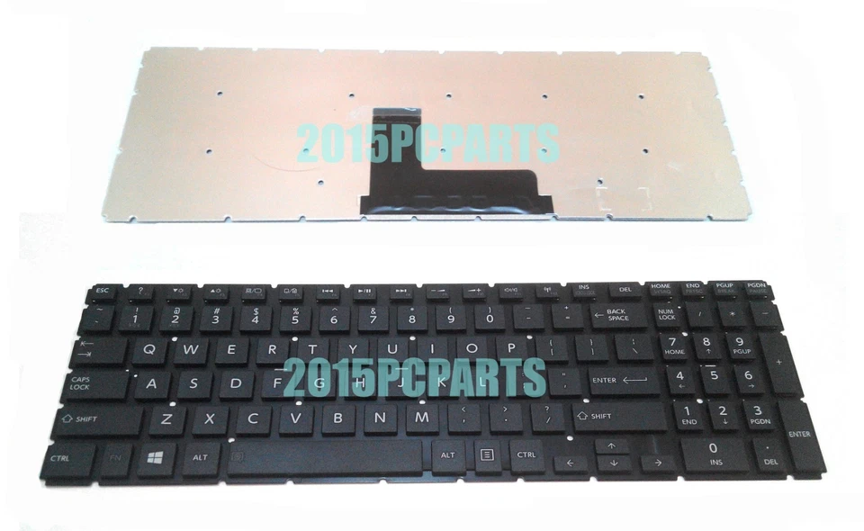 New Toshiba Satellite S55-B S55-B5132 S55T-B S55T-B5150 Keyboard US - Imagem 1 de 1