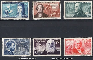 FRANCE SERIE INVENTEURS CELEBRES N° 1012/1017 NEUF ** SANS CHARNIERE - Picture 1 of 2
