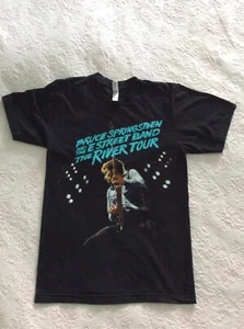 American Apparel Unisex Bruce Springsteen Black T-Shirt  Sz Small - Picture 1 of 9