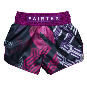 FAIRTEX Shorts X Future LAB Purple Limited Edition Boxing Muay Thai Kick Fight