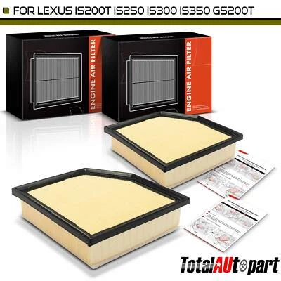 Novo filtro de ar do motor 2 peças para Lexus GS200t 2016 2017 GS300 IS200t RC200t GS460 - Imagem 1 de 4