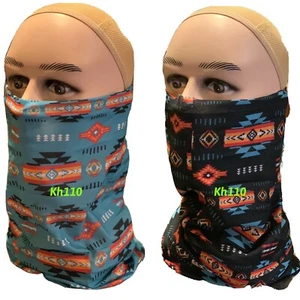 Southwest Navajo Face Mask Bandana Balaclava Headwear Neck Scarf - Picture 1 of 24
