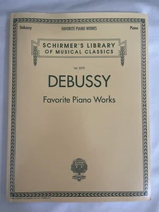 Classical Sheet Music Book Debussy Favorite Piano Works Schirmer's Library Keys - Picture 1 of 5