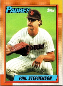  1990 Phil Stephenson   Padres 584 Topps Baseball Sports Trading Card 