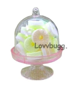 Cake Dome Stand per American Girl 18" 14" WW Accessorio Bambola Cibo SPEDIZIONE GRATUITA AGGIUNTE! - Foto 1 di 12