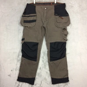 Pantalones de trabajo Bjornklader Carpenter Ace D108 talla 40x30 marrón 30 pulgadas entrepierna - Imagen 1 de 24