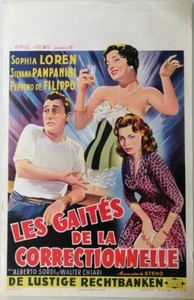 LES GAITES DE LA CORRECTIONNELLE - SOPHIA LOREN - ORIGINAL BELGIAN MOVIE POSTER - Picture 1 of 1