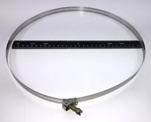 40 inch Stainless Steel POLE MOUNTING STRAP / Ideal Snaplock CLAMP hardware - Picture 1 of 2