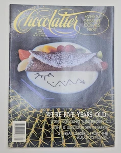 CHOCOLATIER Magazine March 1989 5th Anniversary Issue 5 Recipes/5 Ingredients - Picture 1 of 2