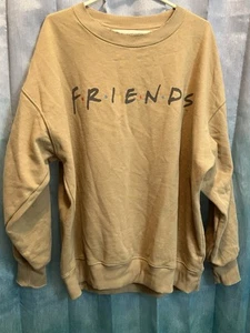 American Eagle F•R•I•E•N•D•S Felpa morbida cammello da donna XL invecchiata (i392) - Foto 1 di 5