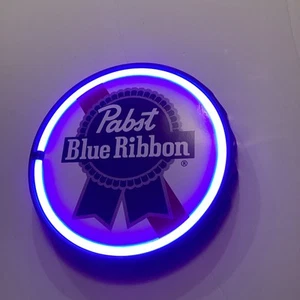 Insegna Tendone Neon LED Rotondo Nastro Blu Pabst - Foto 1 di 4
