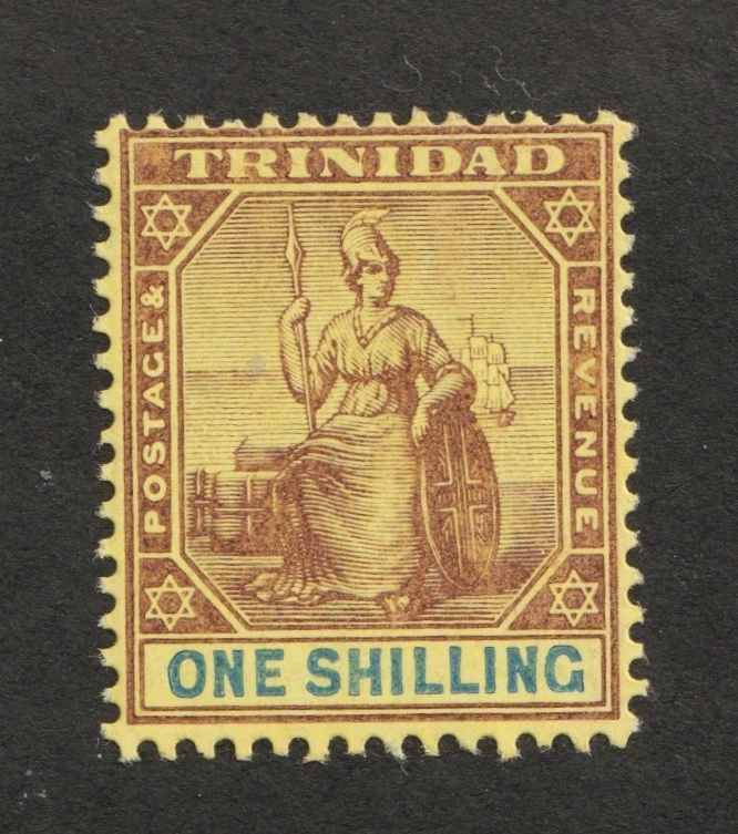 Sello Trinidad Sc# 99 1904 - Un chelín - Britannia - MH CV$18,00 Foto 1 de 1