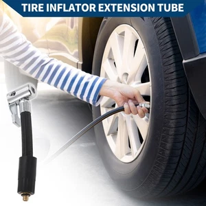 Tubo de extensión inflador de neumáticos de 4,72 pulgadas 1 pieza 0,236 pulgadas x 25 TPI para automóvil moto bicicleta - Imagen 1 de 6