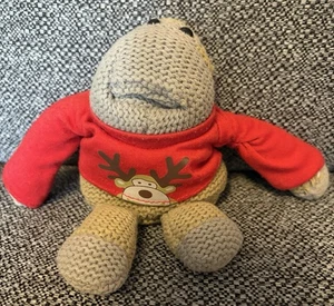 Vintage PJ TIPS Monkey Soft Stuffed Toy christmas Jumper Reindeer - Picture 1 of 4