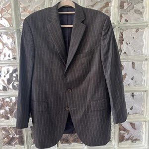 Jack Victor Sport Cappotto Giacca Uomo 41R Rigato Super 130's Italia - Foto 1 di 15
