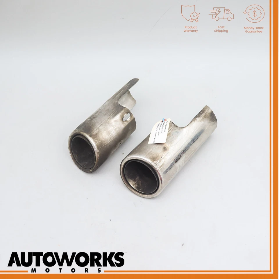 04-05 Jaguar XJ8 XJR VDP X350 Juego de 2 puntas de silenciador de escape trasero izquierdo y derecho OEM Foto 1 de 4