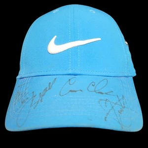 PGA STARS JORDAN SPIETH XANDER SCHAUFFELE AUTOGRAPH SIGNED JSA LOA COA GOLF HAT - Picture 1 of 10