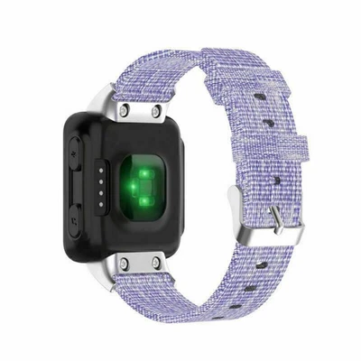 Correa de reloj de lona de nailon correa de muñeca correa para Garmin Forerunner35 Forerunner30 Foto 1 de 4