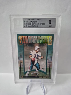 Donruss Preferred "Star Masters" Dan Marino 2000 #19 BGS 9/1500 raro patio QB 🔥 Foto 1 de 2