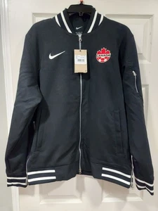 Nike Kanada Fußball Team Full Zip Bomberjacke Größe Medium Herren schwarz - Bild 1 von 8