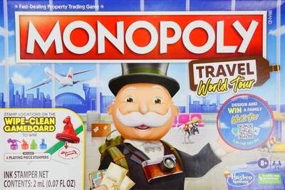 Monopoly Travel World Tour Board Game by Hasbro - (8+) - Complete  - Image 1 of 4