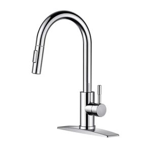 Forious Single Handle Kitchen Faucet Pull Down Sprayer Polished Chrome WW43000CH - Picture 1 of 1