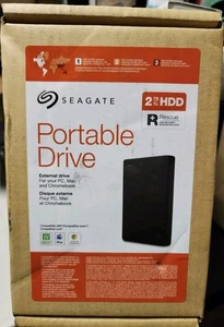Unidad Portátil Seagate 2TB Disco Duro Externo USB 3.0 PC Mac Chromebook Nueva Caja Dañada - Imagen 1 de 6
