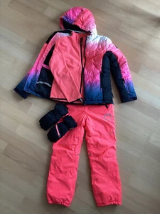 Rodeo C & A Skianzug Skijacke Skihose Handschuhe Gr. 146 - Bild 1 von 12