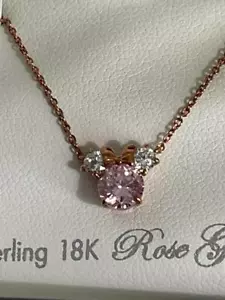 Disney Parks CRISLU Collana Mouse Minnie NUOVA - Foto 1 di 4