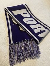Portland Pilots Two-sided Knit Scarf 70” Length Purple & White