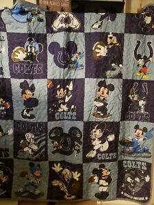 Mickey Mouse Indianapolis Colts Quilt