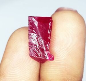 Loose Gemstone Natural Red Ruby Uncut Rough 7.22 Ct Untreated CERTIFIED Gem