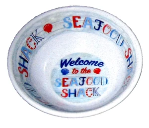 Melamine-Ware  DIPPING BOWL ~ 4" Diameter  WELCOME TO THE SEAFOOD SHACK [1 Only] - Picture 1 of 1