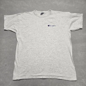 Vintage Champion Tshirt Single Stitch Made In USA Heather Gray 2XL heavyweight - Picture 1 of 9