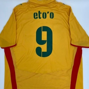 Eto'o #9 Cameroon 2008/2009 Away ORIGINAL Puma VTG Rare Soccer Jersey (XXL) - Picture 1 of 9