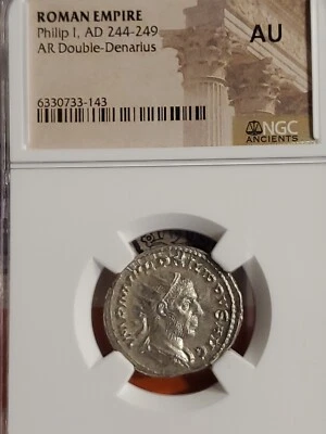 PHILIP THE FIRST SILVER AR.DOUBLE DENARIUS. N.G.C.HIGH GRADE.A.U. NICE.GEM. - Image 1 of 4