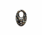 9x Oval Acrylic Geometric Shape Inlaid Handmade DIY Material Earrings  Pendant