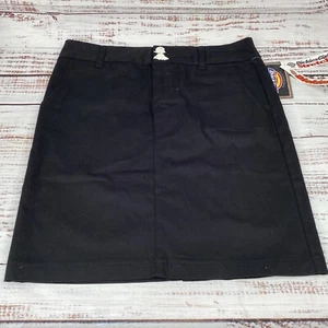 Dickies Girl Black Short Skirt Juniors Size 7 Low Cotton Stretch 4 Pocket - Picture 1 of 7