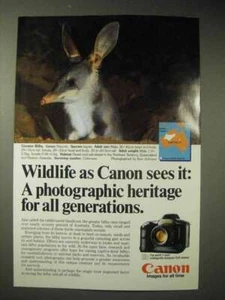 1986 Canon T90 Camera Ad - Greater Bilby - Picture 1 of 1