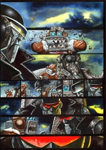 Simon Bisley 2000AD Ausgabe 2313 Sg3 ABC Warriors Gemälde Original Comic Art - Bild 1 von 1