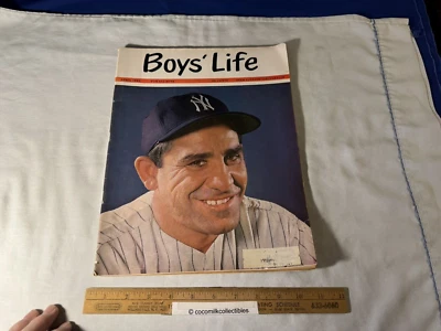 Vint апрель 1963 журнал Boys' Life New York Yankees Йоги Берра обложка бейсбол - Изображение 1 из 4