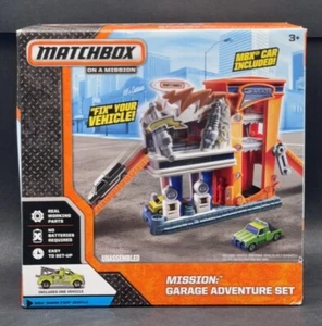 MATCHBOX Garage Adventure Set- On A MISSION: w/ MBX Shark Pier Truck NEW SEALED - Picture 1 of 6