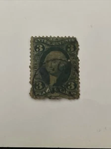 US Revenue Stamps SC#R17C 3c Playing Cards 1862-71-SCV$200 - Imagen 1 de 2
