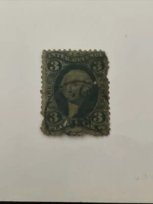 US Revenue Stamps SC#R17C 3c Playing Cards 1862-71-Scv$200 - Image 1 of 2