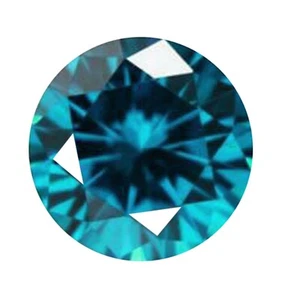 0.13Ct Round Shape 100% Certified Natural Sparkling Blue Loose Diamond - Picture 1 of 1