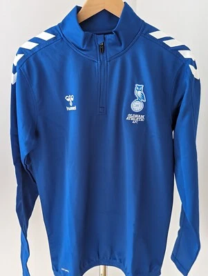 oldham athletic football Team Half Zip Sweatshirt New With Tags Size Medium  - Image 1 of 4